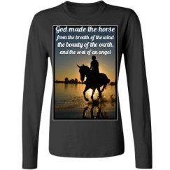 Ladies Relaxed Fit Basic Long Sleeve Tee