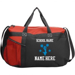 Cheerleader Custom Text Duffel Bag
