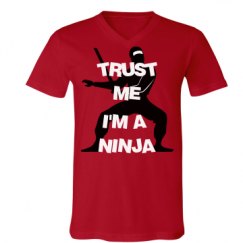 Unisex V-Neck Jersey Tee