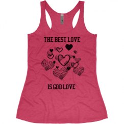 Ladies Slim Fit Super Soft Racerback Triblend Tank