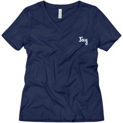 Ladies Relaxed Fit V-Neck Tee