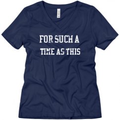 Ladies Relaxed Fit V-Neck Tee