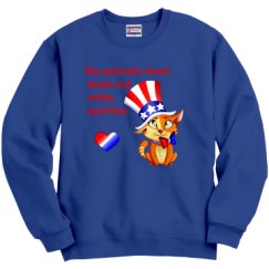 Unisex Film and Foil Crewneck Sweatshirt