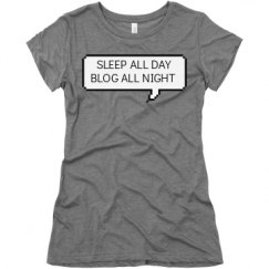 Ladies Slim Fit Super Soft Triblend Tee