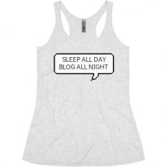 Ladies Slim Fit Super Soft Racerback Triblend Tank