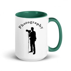 15oz Ceramic Mug with Color Inside