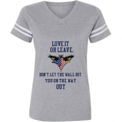 Ladies Relaxed Fit Vintage Sports Tee