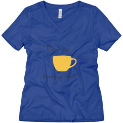 Ladies Relaxed Fit V-Neck Tee