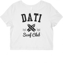 Ladies Slim Fit Crop Top Tee