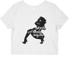 Ladies Slim Fit Crop Top Tee