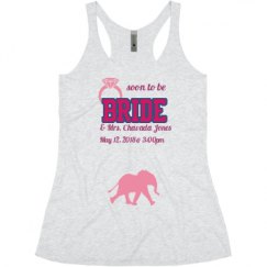 Ladies Slim Fit Super Soft Racerback Triblend Tank