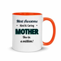 11oz Ceramic Mug with Color Inside