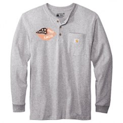 Unisex Carhartt Long Sleeve Henley Tee 