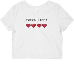 Ladies Slim Fit Crop Top Tee