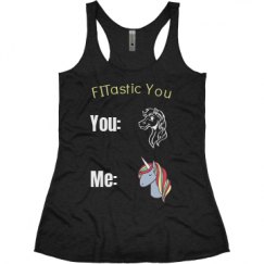 Ladies Slim Fit Super Soft Racerback Triblend Tank