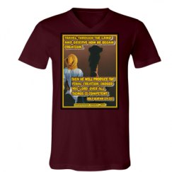 Unisex V-Neck Jersey Tee