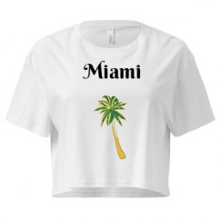 Ladies Festival Cali Crop Top Tee