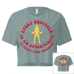 DONDIFITNESS CALI CROP TOP TEE