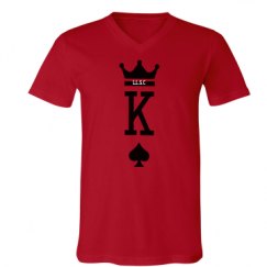 Unisex V-Neck Jersey Tee