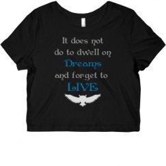 Ladies Slim Fit Crop Top Tee