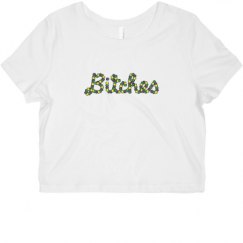 Ladies Slim Fit Crop Top Tee