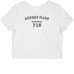 Ladies Slim Fit Crop Top Tee