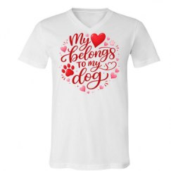 Unisex V-Neck Jersey Tee