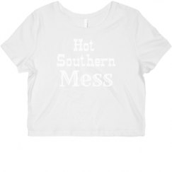 Ladies Slim Fit Crop Top Tee