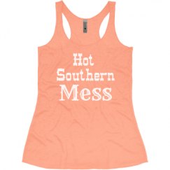 Ladies Slim Fit Super Soft Racerback Triblend Tank