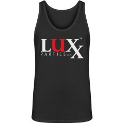 Men's Jersey Tank-Red & White Logo