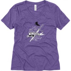 Ladies Relaxed Fit Super Soft Triblend V-Neck Tee