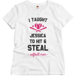 Custom Softball Mom Tee