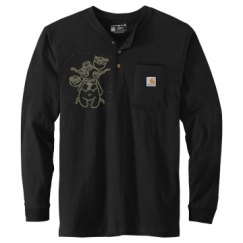 Unisex Carhartt Long Sleeve Henley Tee