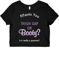 Ladies Slim Fit Crop Top Tee