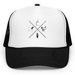 four corner trucker hat