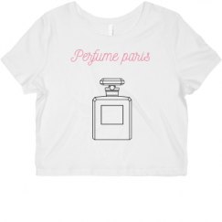 Ladies Slim Fit Crop Top Tee