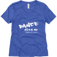 Ladies Relaxed Fit Super Soft Triblend V-Neck Tee