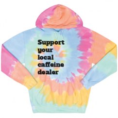 Unisex Tie-Dye Fleece Hoodie