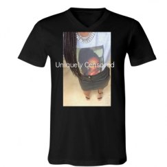 Unisex V-Neck Jersey Tee