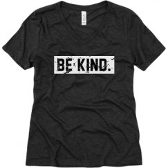 Ladies Relaxed Fit Super Soft Triblend V-Neck Tee