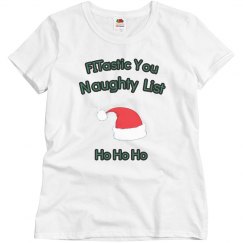Naughty List White Tee