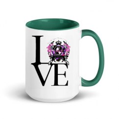 15oz Ceramic Mug with Color Inside