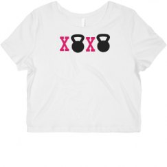 Ladies Slim Fit Crop Top Tee