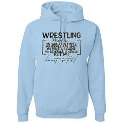 Heart is full wrestling mom 