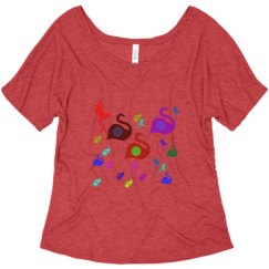 Ladies Flowy Slouchy Tee