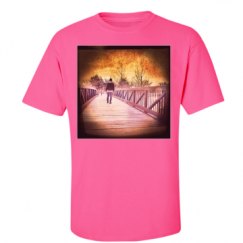 Unisex Ultra Cotton Safety Neon Crewneck Tee