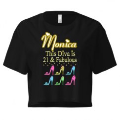 Ladies Festival Cali Crop Top Tee