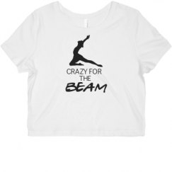 Ladies Slim Fit Crop Top Tee