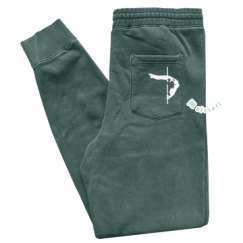 Pigment-Dyed Fleece Pants