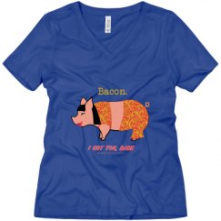 Ladies Relaxed Fit V-Neck Tee